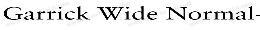 Garrick Wide Normal字体转换